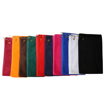 6 Pack - Golf Towels 11x18 w/Corner Grommet and hook