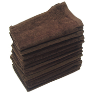 16x26 - Dark Brown Velour Hand Towels 100% Cotton