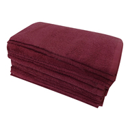16x26 - 2.8Lb -Wine Full Terry Bleach Shield Salon towels 100% Cotton